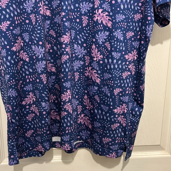 Taylor Byrd Men's purple  and Pink Patterned Shirt - Picture 4 of 5